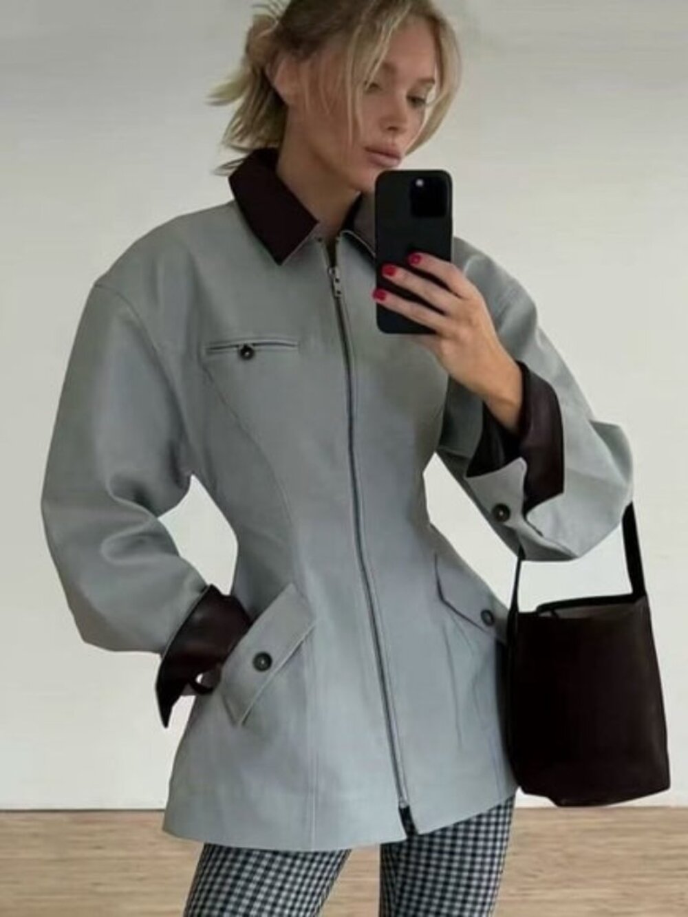 Helsa NWOT The Lady Hunting Jacket With Faux Leather Collar